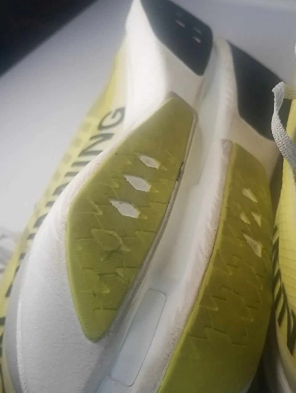 On Running Cloudboom Strike Yellow/White Men's Racing Shoes